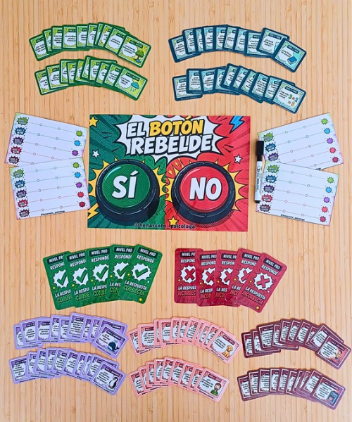 El botón rebelde-Material para trabajar la impulsividad y el control inhibitorio